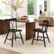 Farmhouse Dining Chair Set of 2, Rubber Wood Frame, Comfortable Seating for Kitchen and Dining Rooms